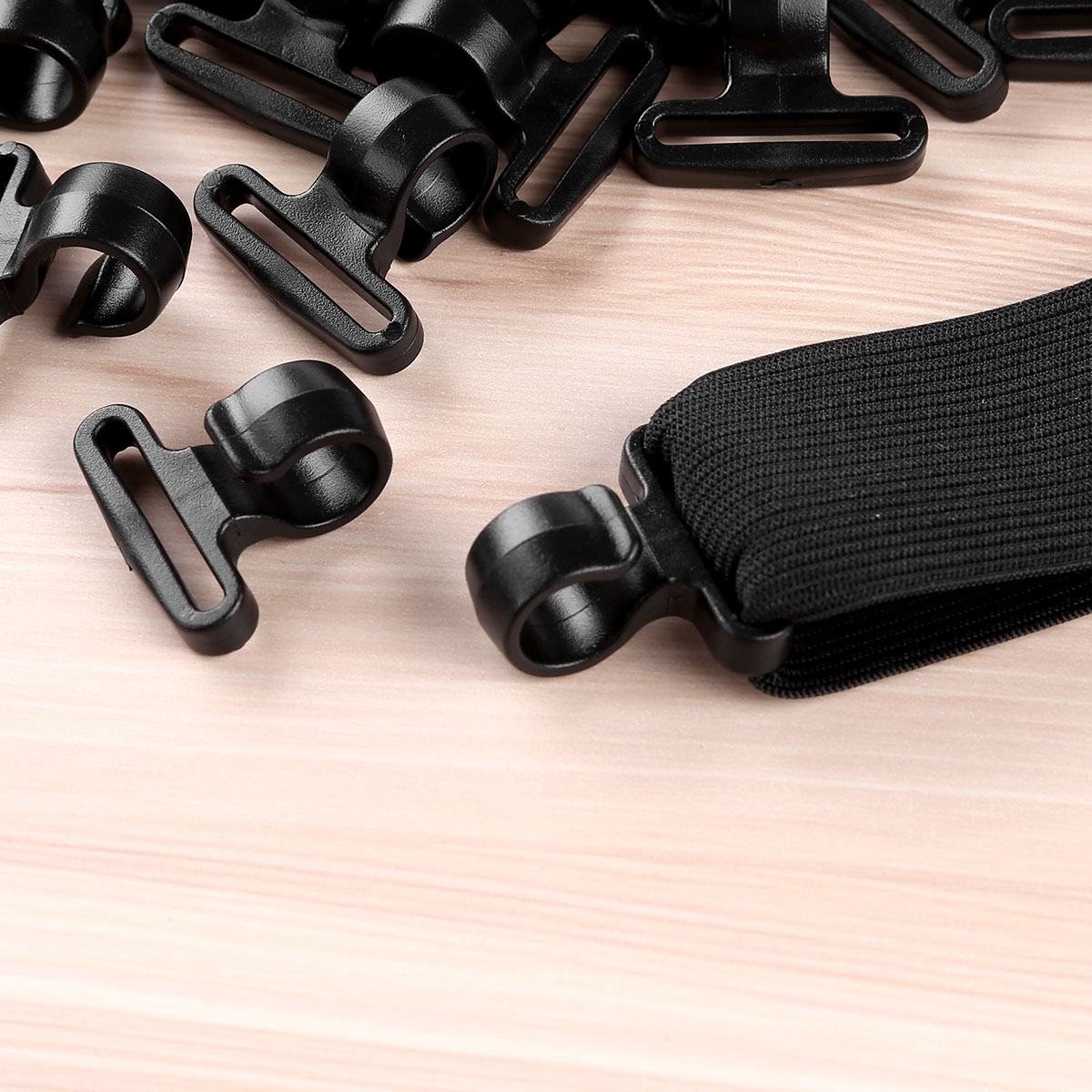 50Pcs 25mm Plastic Webbing Hooks Buckles Hooks Tent Hook Backpack Kit Accessory for Keychain Outdoor Camping Hiking