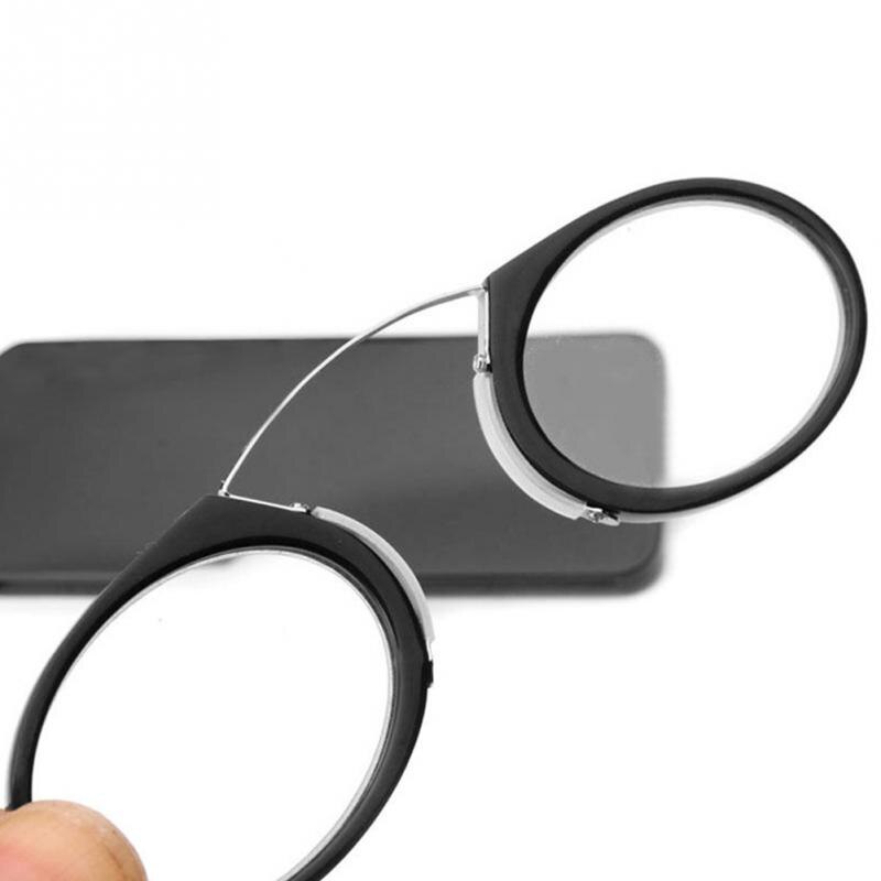 Pellizcar la nariz gafas de lectura de lujo gafas presbiopes para hombres con funda