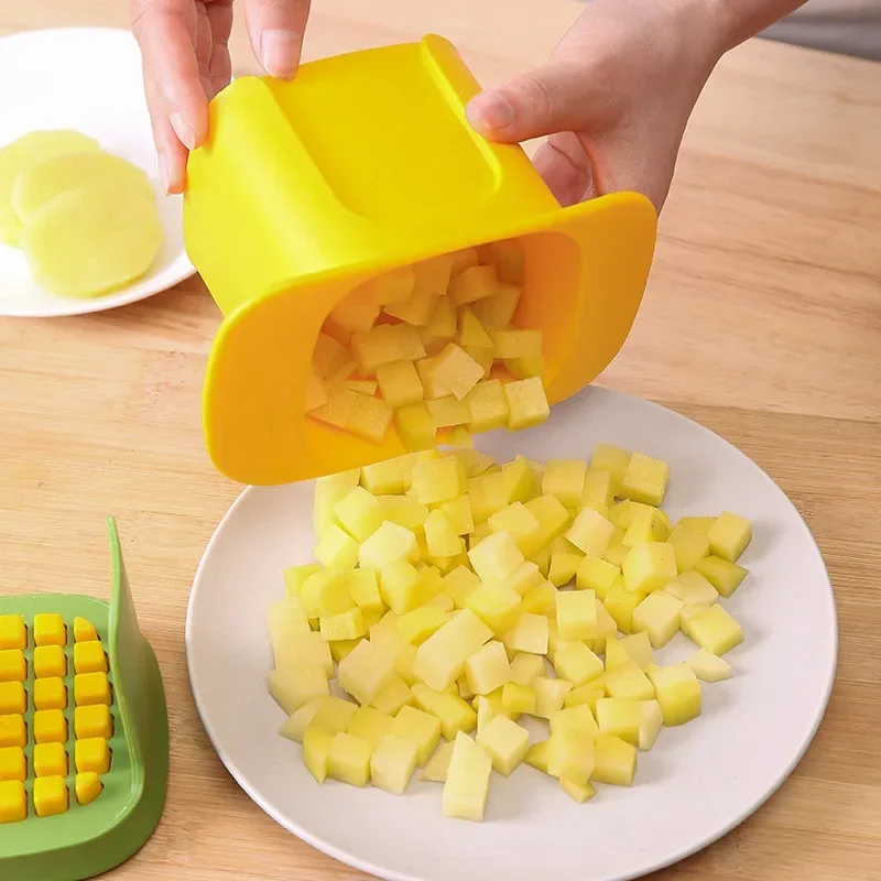 Picadora de verduras multifuncional, cortador de patatas fritas en cubitos de cebolla a presión manual, utensilio de cocina, rebanador de pepino, herramientas de cocina