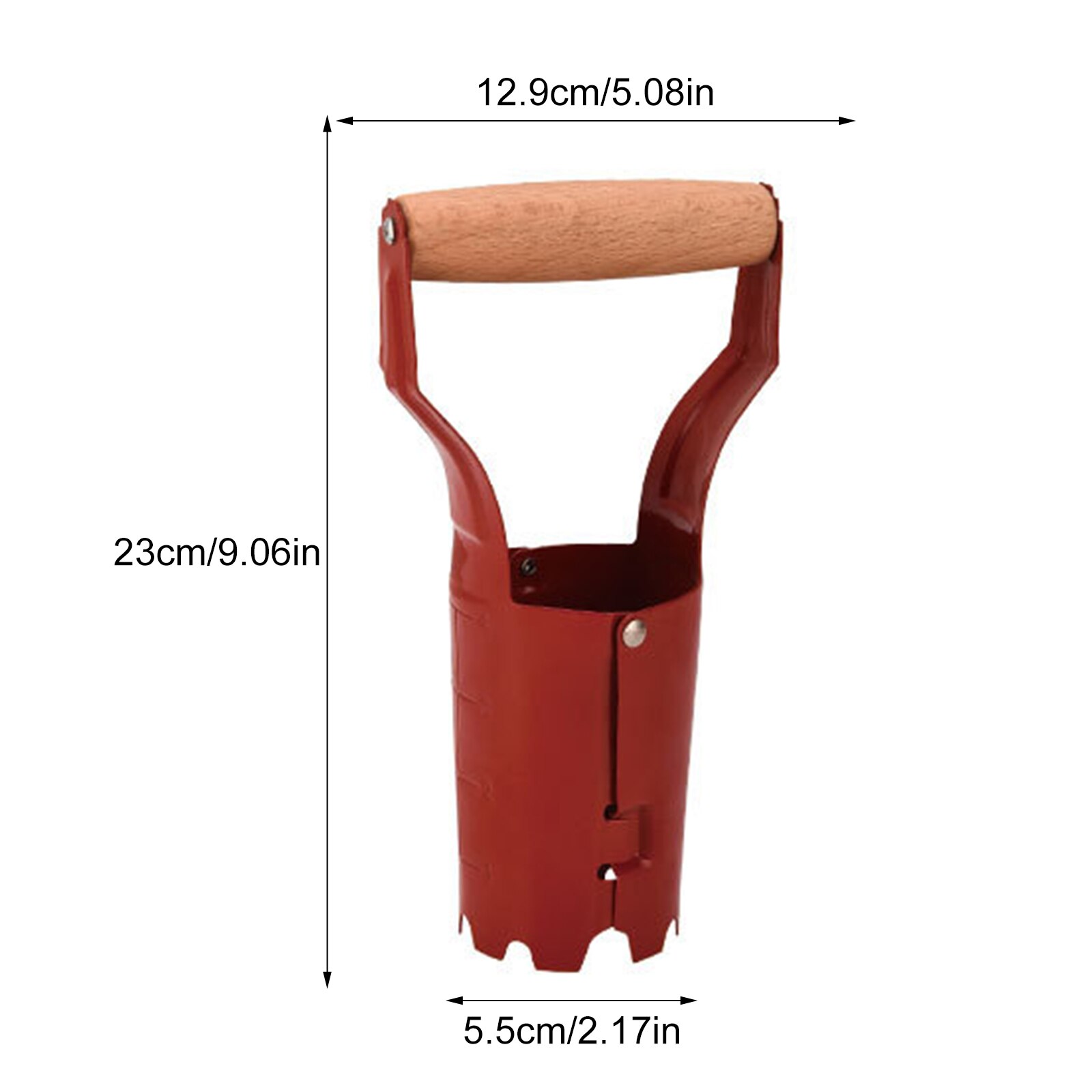 Seedling Dibber Transplanting Planting Tools Bulb Garden Transplantation Tool Hand Tool Set Bulb Transplanter With Spring Handle: Brown