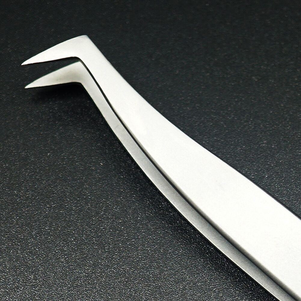 6A-SA Rvs Makeup Wimper Pincet Hoge Precisie Elastische Clip