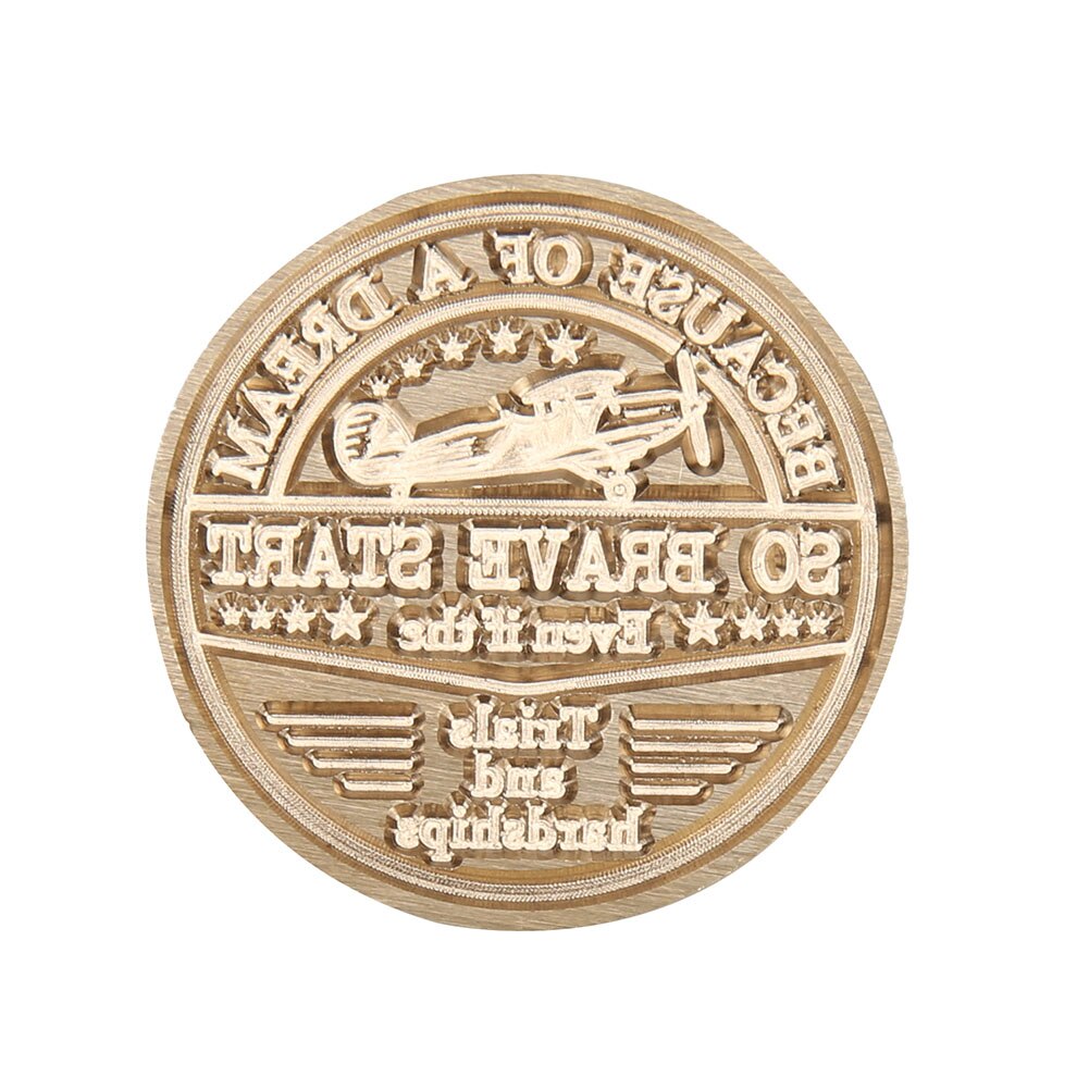 1PC Wax Seal Stamp Head Retro Wood Stamp Replace Copper Head Hobby Tools DIY Stamp Craft