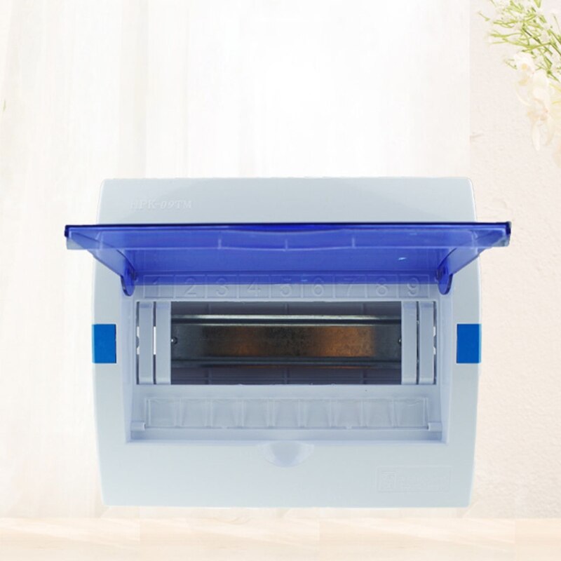 4-6 Ways Plastic Distribution Box Transparent Lid Power Distribution Protection Box For Miniature Circuit Breaker 87HA