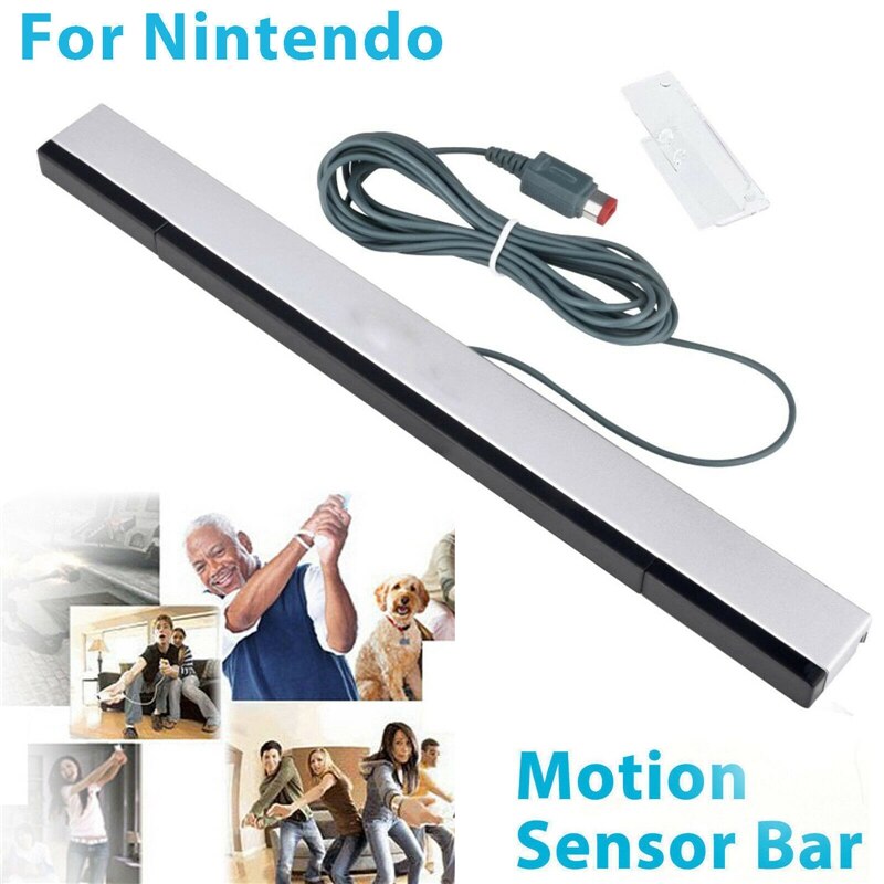 1Pcs Wired Infrared IR Signal Ray Motion Sensor Bar/Receiver For Nintendo Wii PC Simulator Sensor Move Player*