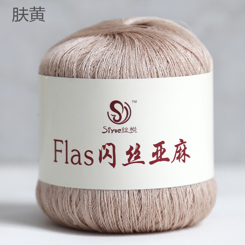50g/ball Flax Yarn Crochet Line Hand Knit Threads Sew Knitted Yarns Handmade Needlework Crochet Yarn: 44