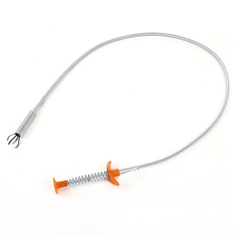 80cm Flexible Long Reach Claw Pick Up Narrow Bend Curve Grabber Tool Spring Grip Sewer Picker For Picking Up Nuts And Bolts