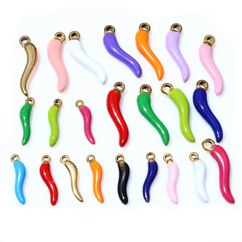10 Stück Emaille Chili Pfeffer Reize Anhänger Multi Farben Für DIY Schmuck Herstellung Ohrringe Halskette Anhänger Zubehör Ergebnisse