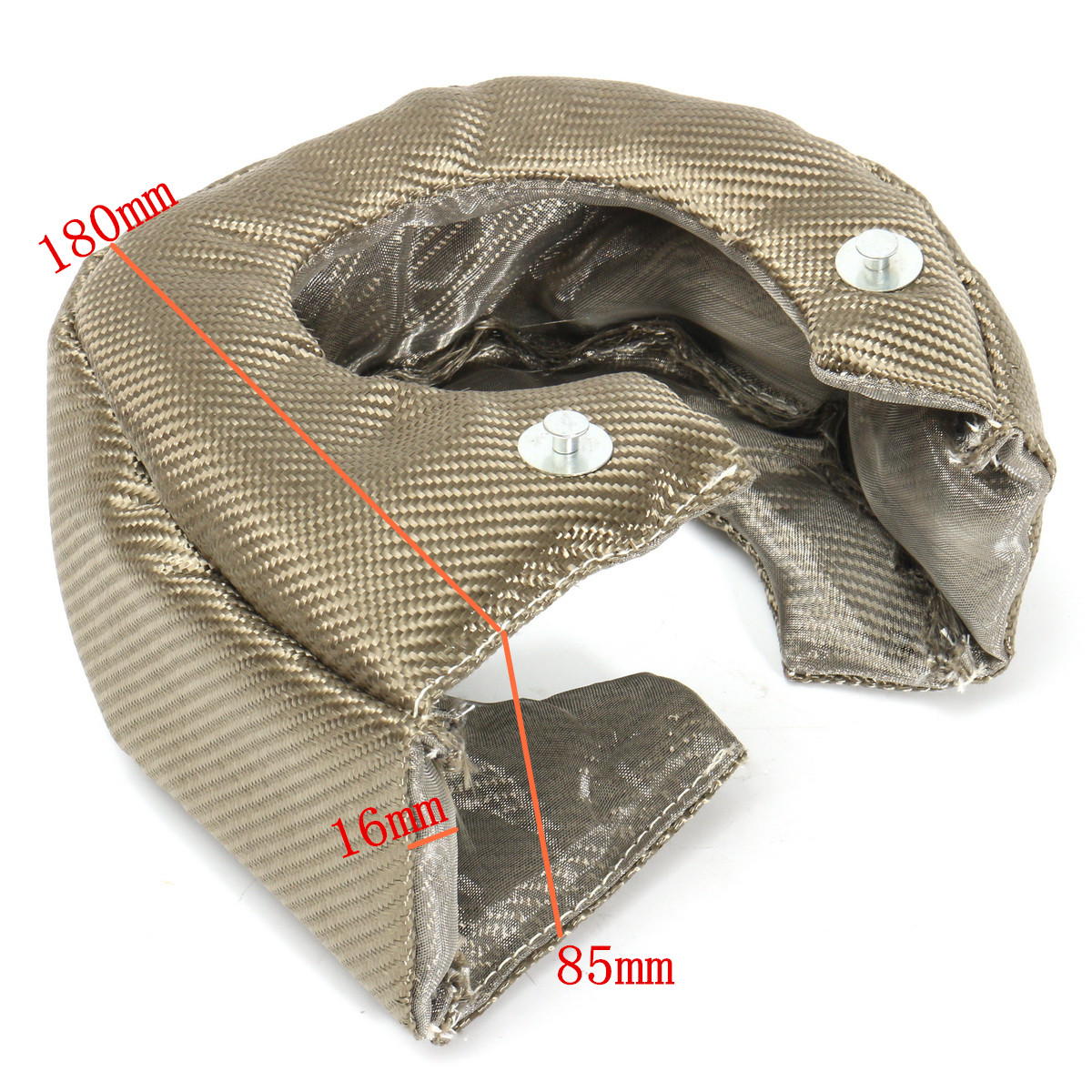 Turbo Cover Car T2 T3 T4 T6 Turbo Charger Heat Shield Cover 100% Titanium Turbine Cap Protection Wrap Racing Accessories: army green