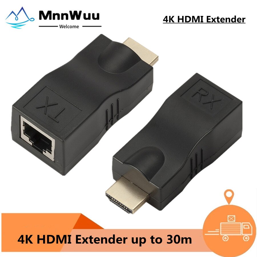 Hdmi Extender Hdmi Uitbreiding Tot 30M Over CAT5e / 6 Utp Lan Ethernet Kabel RJ45 Poorten Lan Netwerk