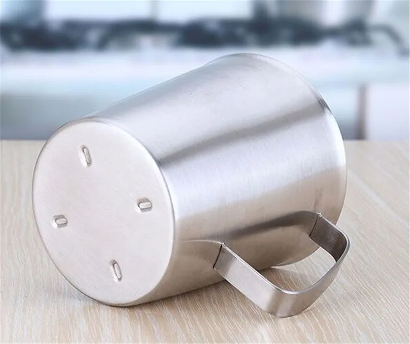 304 Stainless Steel Measuring Liquid Measuring Cups Cup with Inner Scale Kitchen Scale Cup Pull Flower Cup Kitchen Tools