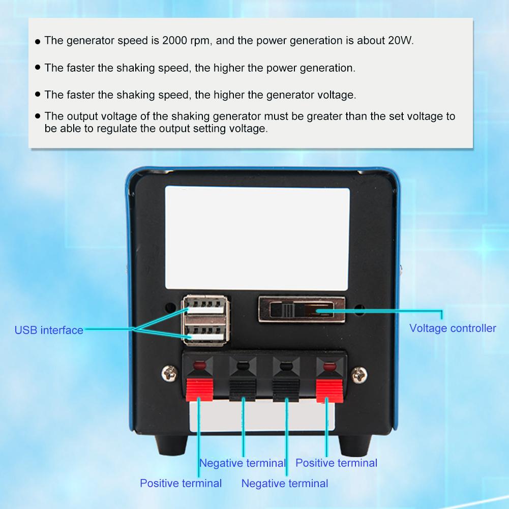 Notfall Handkurbel Generator draussen Notfall Energie Überleben Handy, Mobiltelefon Energie Tragbare Wiederaufladbare Hand Kurbel Generator draussen