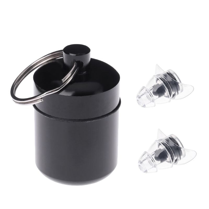 Noise Cancelling Earplugs For Concerts Musician Reusable Silicone Ear plugs Hearing Protection X3UF: Black