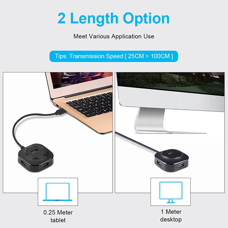 Usb Hub Usb 3.0 Hub Multi Usb Splitter Adapter 4 Ports Speed Mini Multiple 3 Hab Usb3.0 Hub Port Usb-Hub Expander for Pc