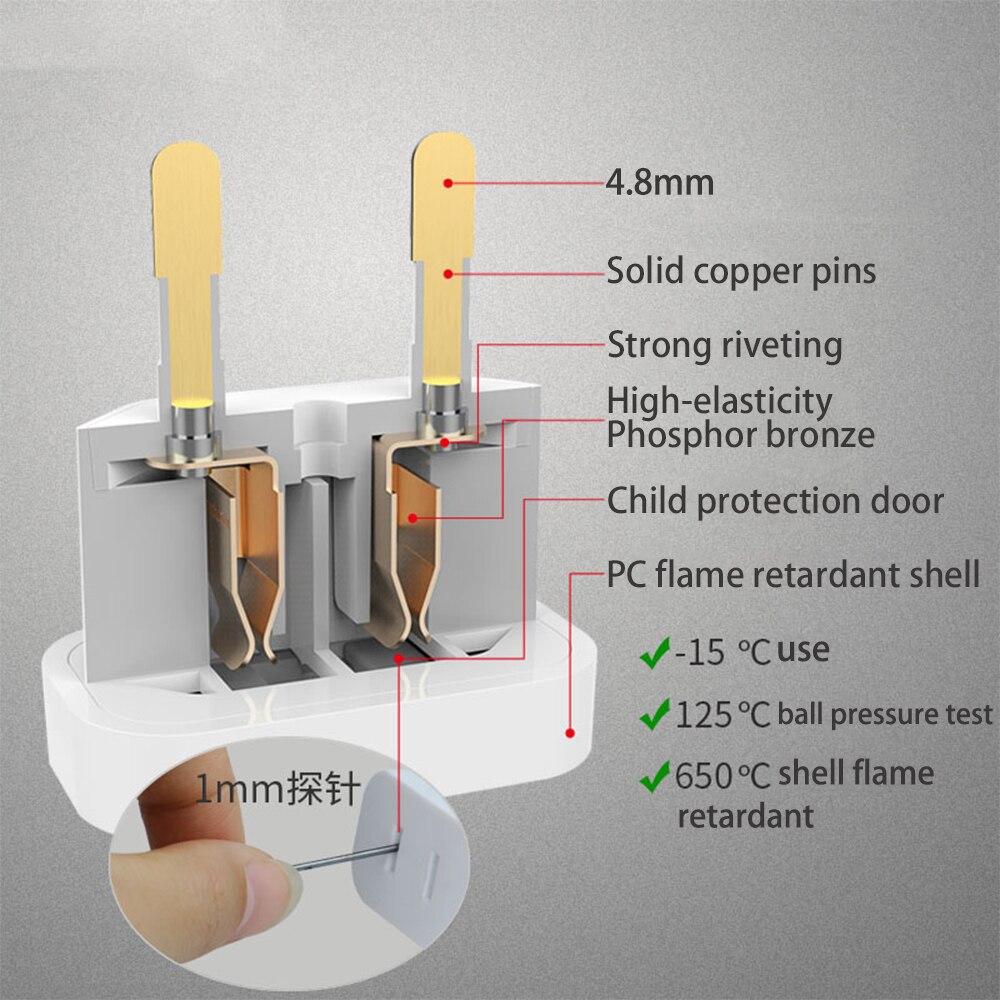 US to EU Adapter Electrical Socket US To EU Euro Europe Plug Power Plug Converter Travel Adapter
