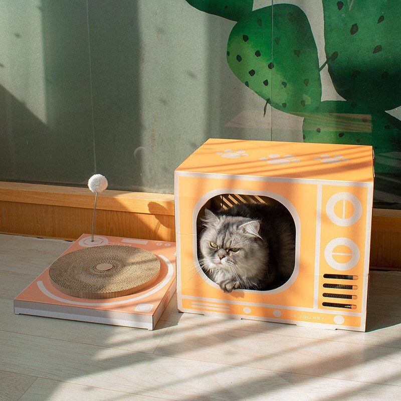 ZK30 Corrugated Paper Cats Scratch Board for Kitten Grinding Nails Interactive Protect Furniture Cat Toy Cat Scratcher Toy