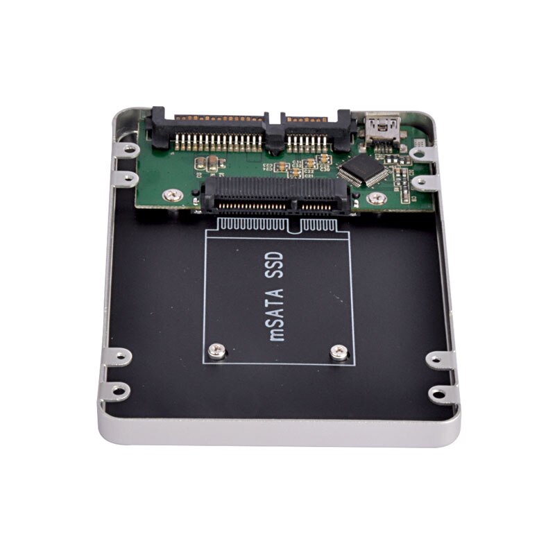 SSD Caddy Mini USB 2.0 To Mini SATA Case 2.5 Inch SATA To Mini SATA SSD Hard Disk Drive External SSD Enclosure