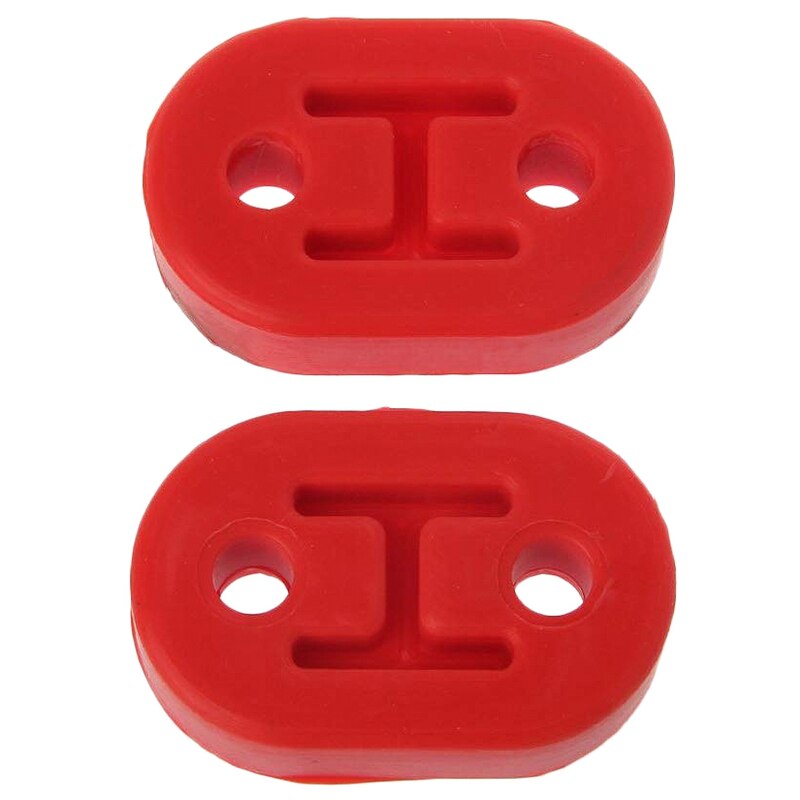 4Pcs Heavy Duty Rubber Exhaust Tail Pipe Mount Bracket Hanger Bushing Insulator: Default Title