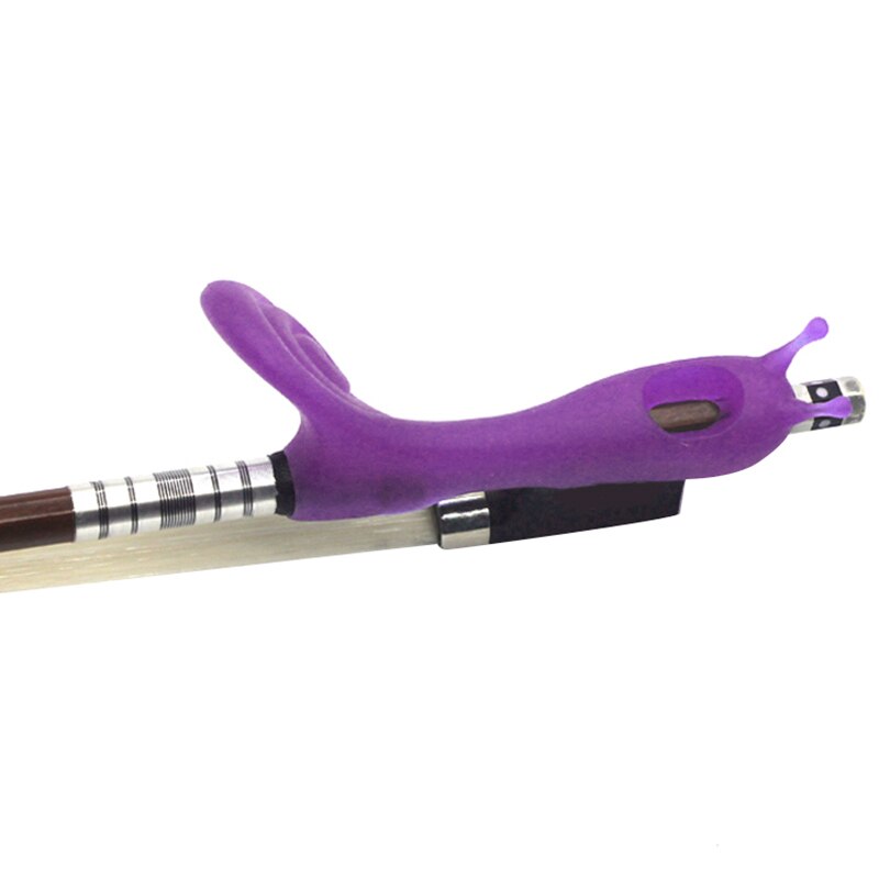 1/4 - 4/4 Viool Boog Grip Partner Violino Houden Strijkstok Houding Corrector Accessoires Leermiddel Voor Beginner, Paars