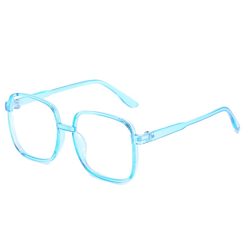 Anti-blue Light Children Glasses Boy Girl Game Reading Computer Protective Goggle Plain Kids Square Anti Blue Eyewear: 3-DJ6617EYE-C3