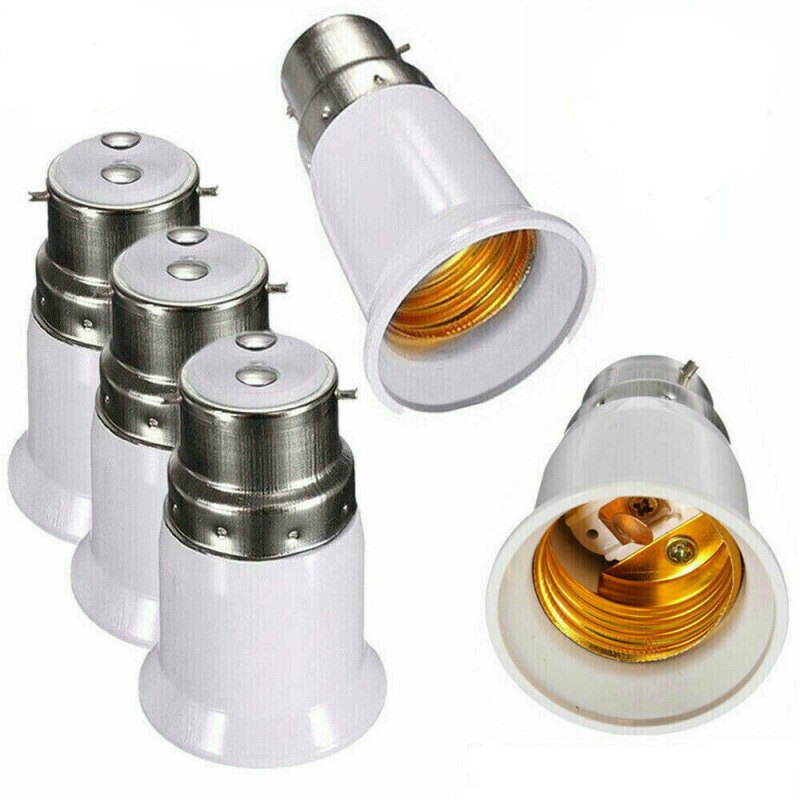 1PCS Converter Socket B22 om E27 Licht Lamp Base Bajonet Cap Edison Schroef Materiaal Houder Adapter
