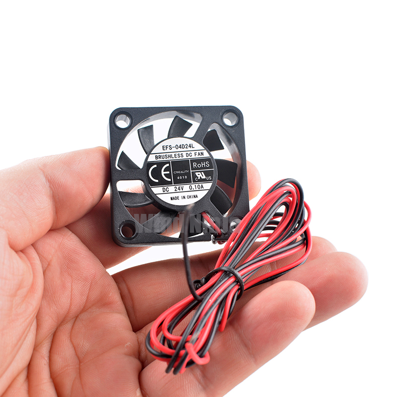 EFS-04D24L 4cm 40mm 40x40x10mm DC24V 0.10A 2 lines DC axial flow cooler cooling fan for power frequency converter