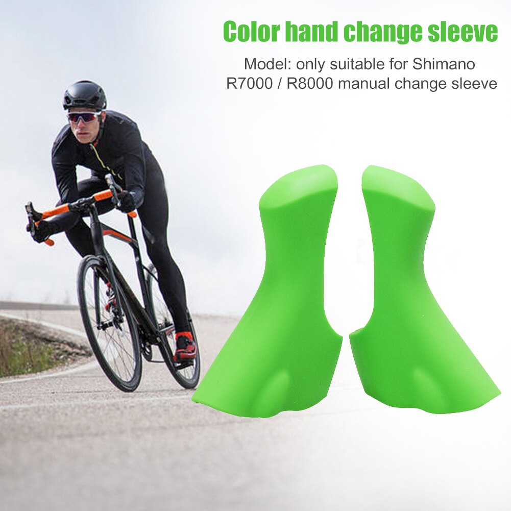 Palanca de cambios para bicicleta de carretera cubierta de soporte de palanca de freno de silicona elástica, palanca de cambios bicicleta para Shimano , accesorios de repuesto para ciclismo