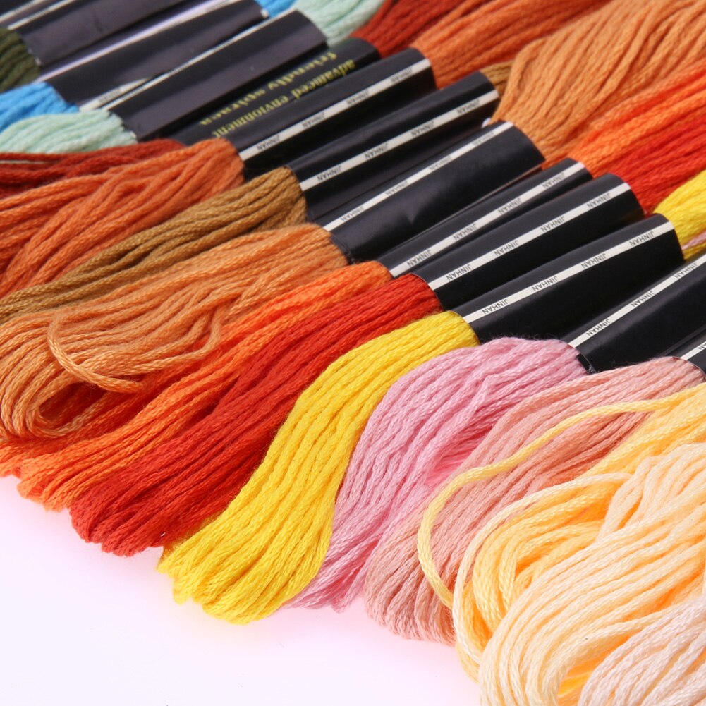 Multicolor 50 Stuks Dmc Katoenen Draad Borduurgaren Hand Kruissteek Floss Draad Floss Naaien Strengen Craft Breien Spiraea