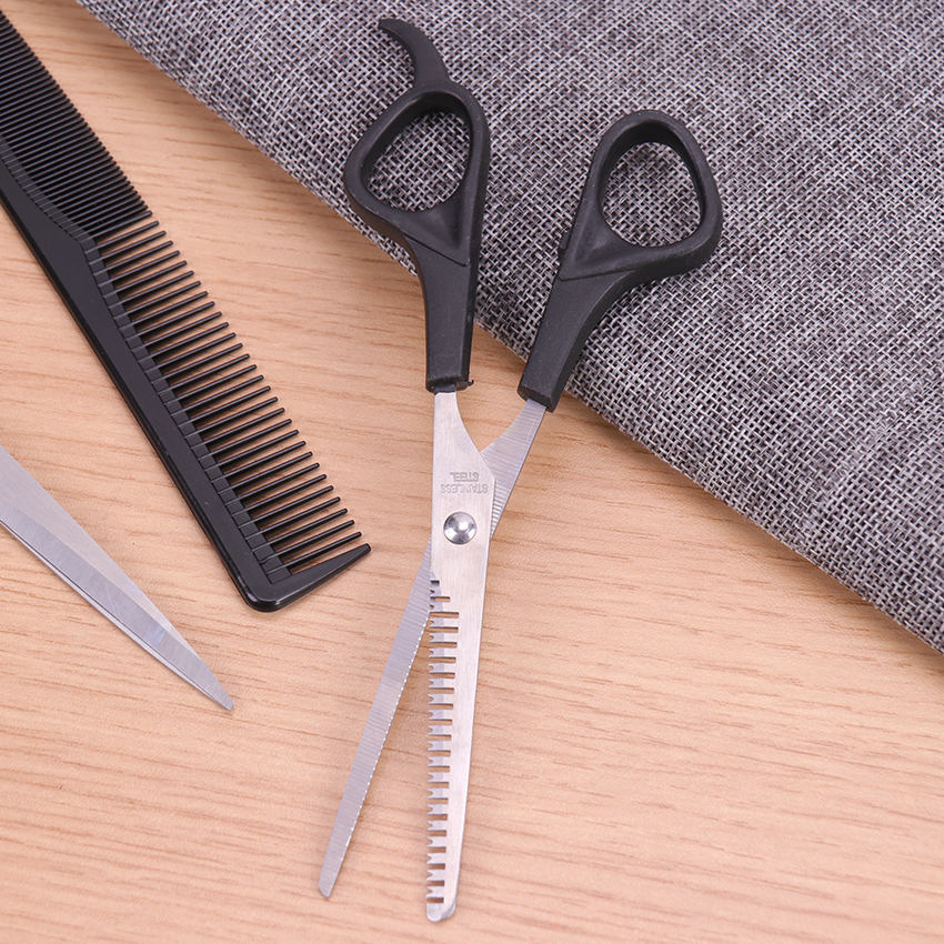 1 Set Corte De Cabelo Desbaste de Cabeleireiro Tesouras Tesoura De Corte de Cabelo Barbeiro Profissional Conjunto Styling Ferramenta Pente Cabeleireiro