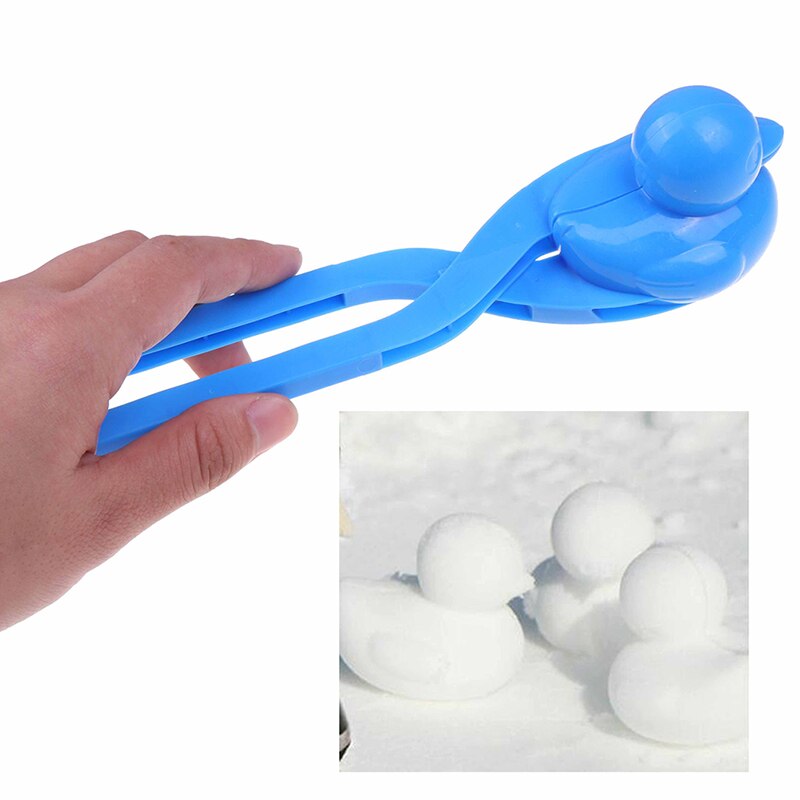 Tecknad härlig anka formade snöboll verktyg snöboll maker klipp barn utomhus vinter snö sand mögel verktyg