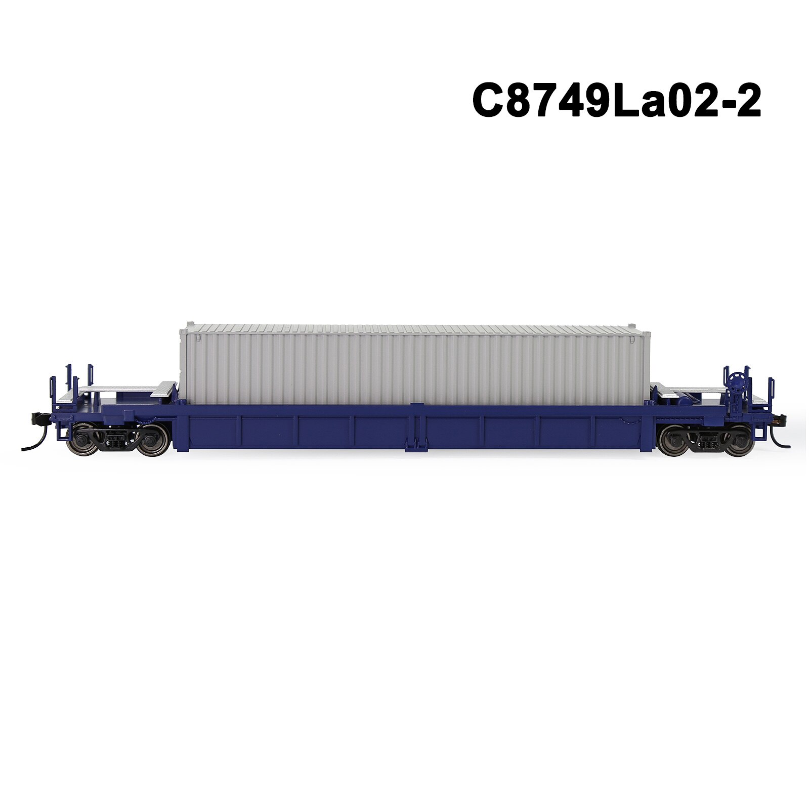 1 Set HO Scale 1:87 Well Car with 40' 20' Container Model Railway Wagons Model Train Freight Car C8749: C8749La02-2