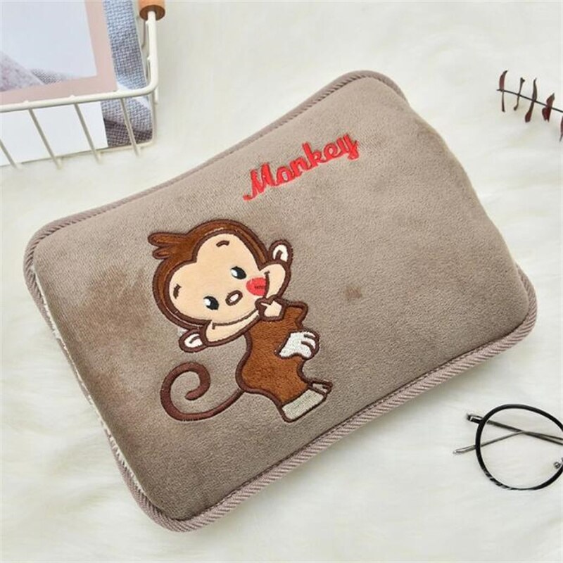 Rechargeable Electric Water Bottle For Pain Relief In Winter Fluffy Home Water Bottle Reusable Hand Warmer Water Bag
