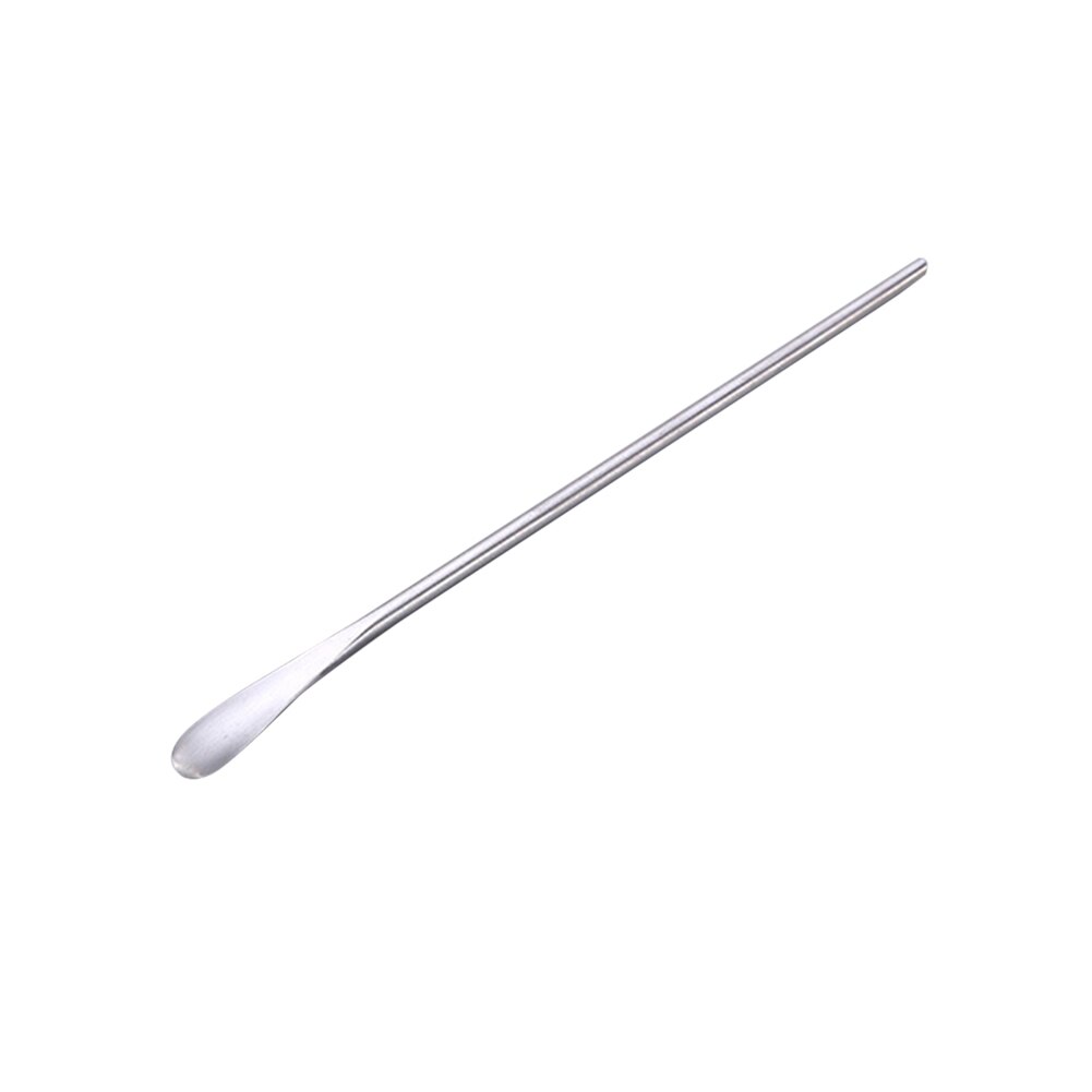 Newly Korean Style Long Handle Mixing Spoon 304 Stainless Steel Wine Coffee Stirring Spoon Stirring Rod TE889: Silver 17cm