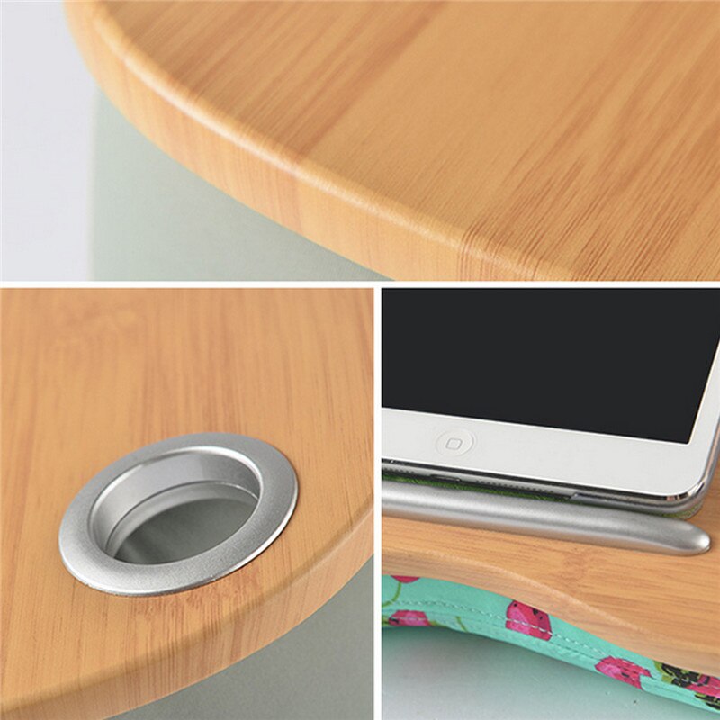 Supporto per Laptop multifunzione supporto per poggiatesta cuscino per ufficio cuscino per pisolino ginocchio tavolo in legno scrivania per Laptop Tablet telefono Flip portatile all&#39;aperto