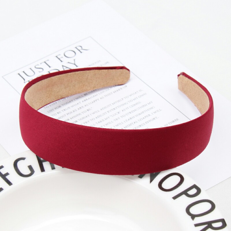 1PC Plastic Canvas Wide Headband Hair Band Headwear Solid Hair Accessories For Women: 3