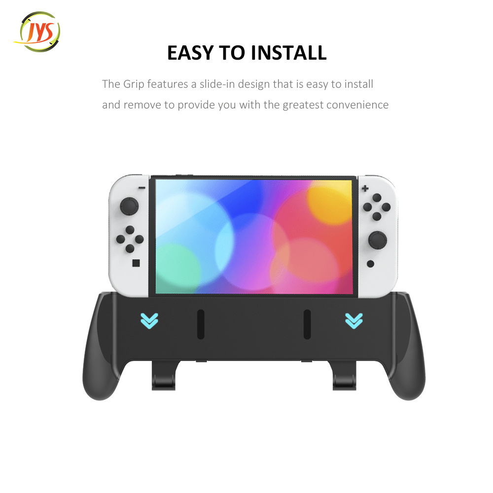 Voor Nintendo Switch Oled Gastheer Beschermende Shell Handvat Grip Case Met Beugel Handgreep Stand Voor Nintendo Switch Accessoires