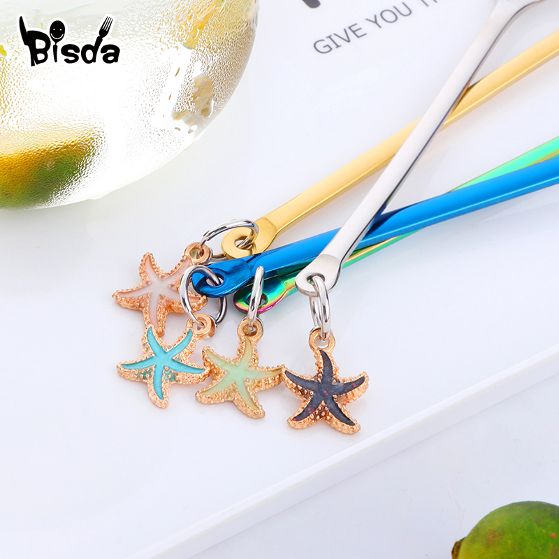 1Pc Kaffee Löffel Edelstahl Löffel für Nachtisch Kuchen Obst Kreative Abendessen-Löffel Gold Lange Suppe Scoop Kleine Tee Löffel Party