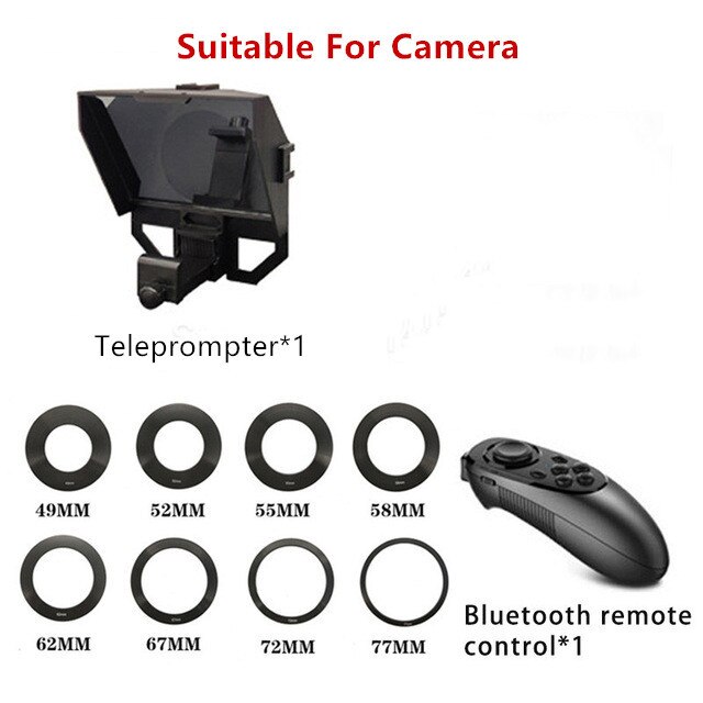 Mini Teleprompter Draagbare Inscriber Mobiele Teleprompter Artefact Video Met Afstandsbediening Voor Telefoon En Dslr Recordin: ST-3