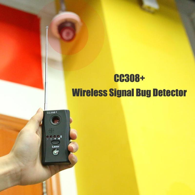 CC308 + Drahtlose Signal Bug Detektor Pinhole-proof Kamera Eavesdropper Privatsphäre Schutz GPS Finder Tracker