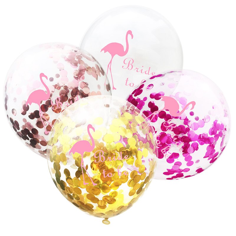 1 Pcs Latex Flamingo Ballonnen Confetti Ronde Dieren Impulsen Gelukkige Hawaiian Baloes Voor Kinderen Party Tropische Gunsten