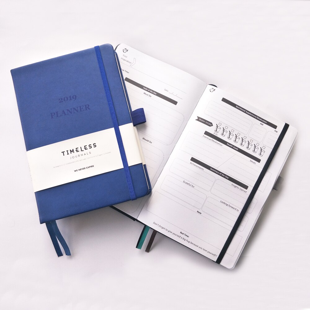 A5 Size Dotted Grid Lines Printing Custom Cover Elastic Band Journal 