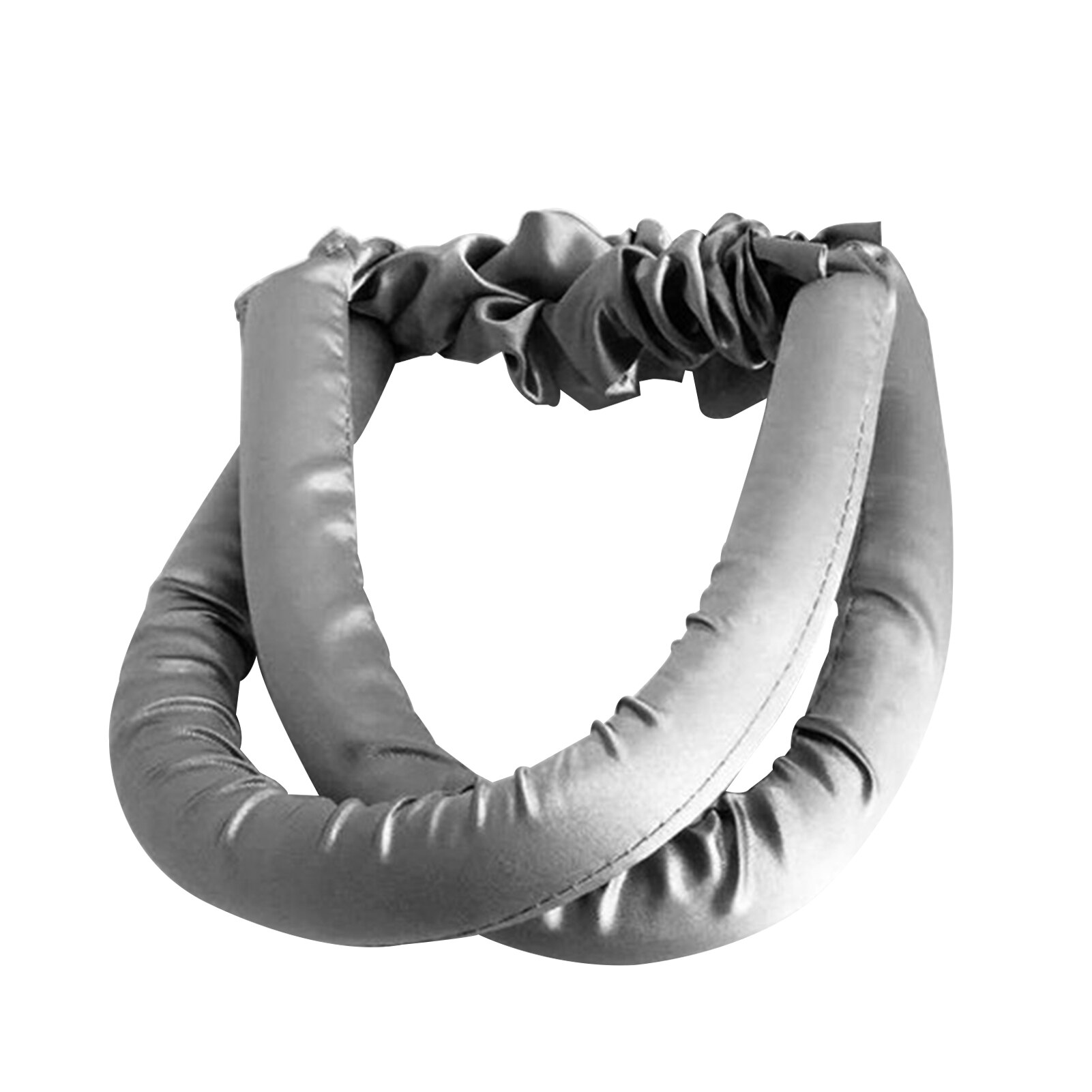 Heatless Curling Staaf Hoofdband Krullen Zijden Lint Lui Krultang Haar Rollen Slapen Soft Wave Formers Vrouwen Haar Styling Tools: Gray