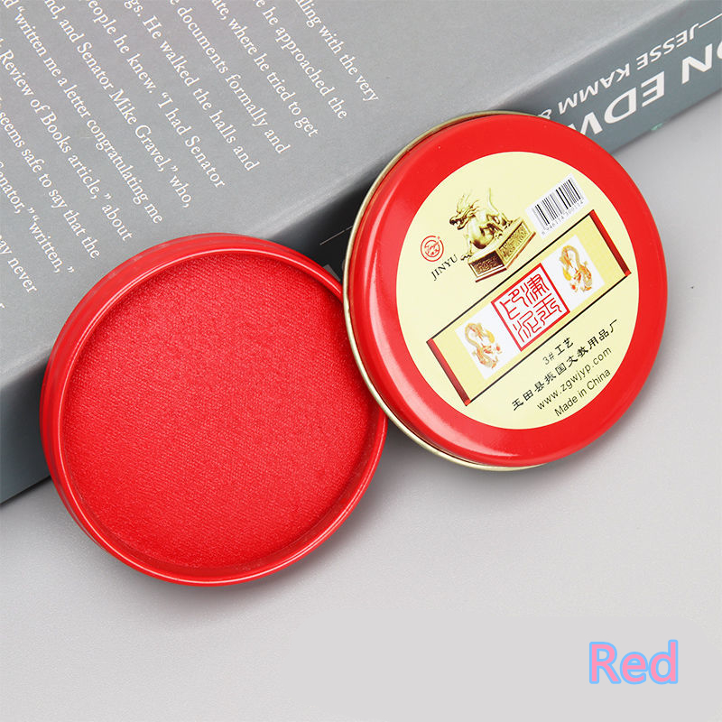 Blue Red Black Inkpad For Stamp Office Stamp Pad Quick-drying Ink Pad Printing Stamp Pad: Red
