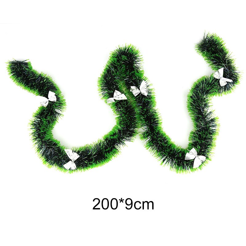 2M X 90mm Tinsel Chrismas Tree Decoration Garland Diy Christmas Garland Wreath Green Wreath Xmas Ornament Christmas Decoration: 08