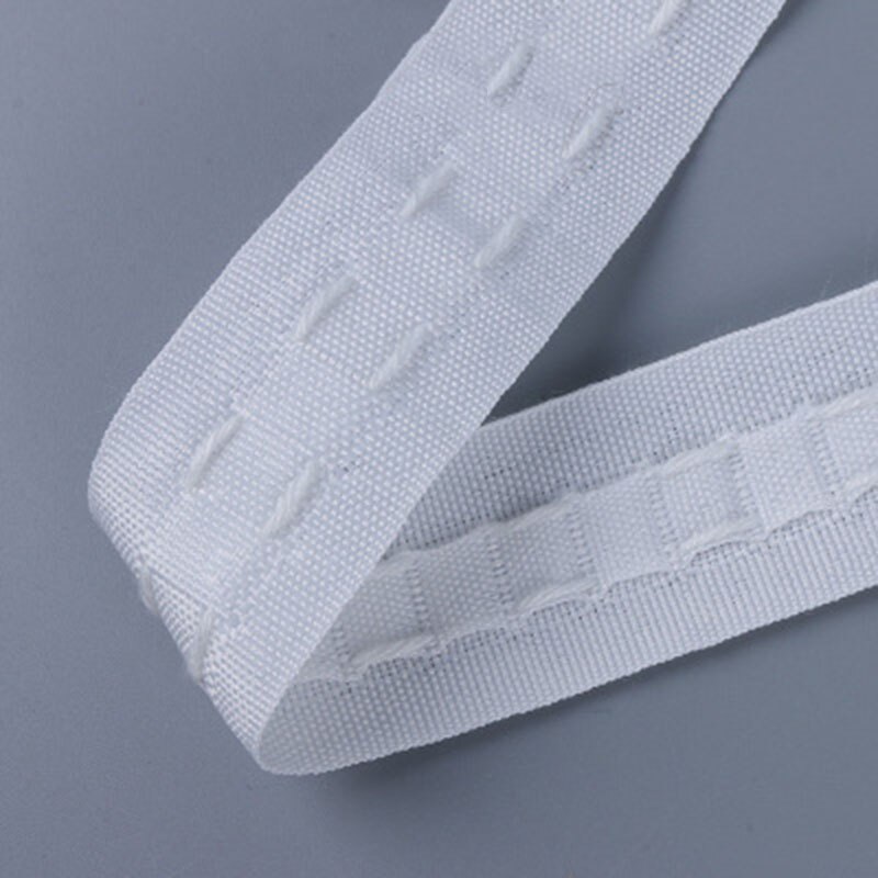 De algodón blanco mezcla 2 tire plisado cinta con 2,5 cm estrecha cortina ancha a cinta de gancho cortinas accesorios CP136 #40