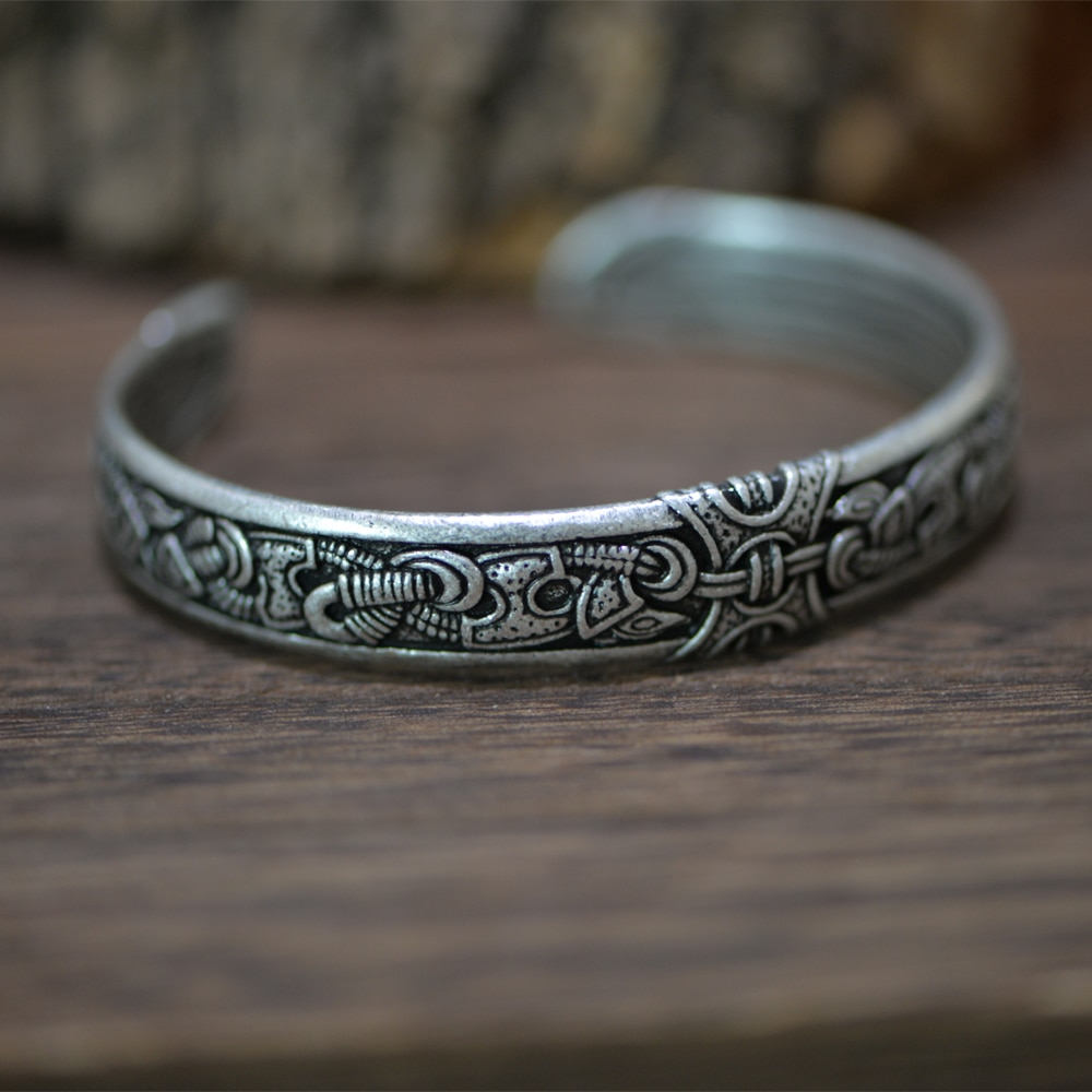 Langhong 1 st vikingarmband och armband med drakar för män och kvinnor talisman smycken
