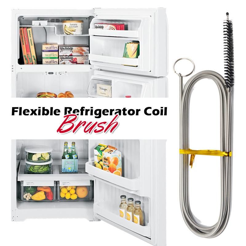 Long Flexible Refrigerator Scrub Brush Flexible Soft Dredge Drainage Hole Water Dredge Tool Fridge Drain Hole Cocina Cleaner Too: Default Title
