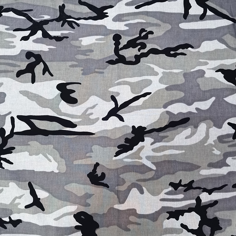 Pañuelo cuadrado de camuflaje para hombre/niño/niña, Bandana de algodón, diadema, anacardo, estilo Hip Hop,: 12
