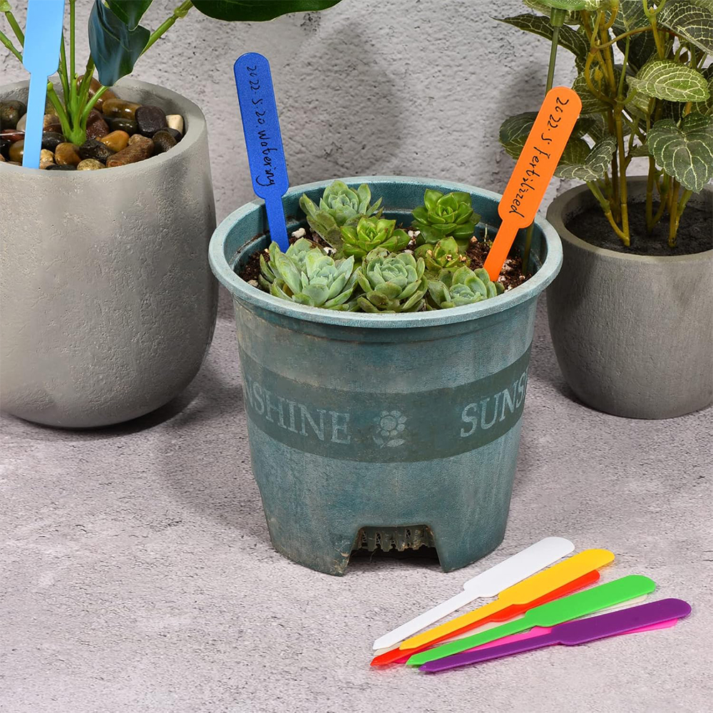 50 Stuks Waterdichte Tuinplant Etiketten Plastic Tags Kwekerij Markers Bloempotten Zaailing Schrijfteken Teken Diy Tuin Decor Gereedschap