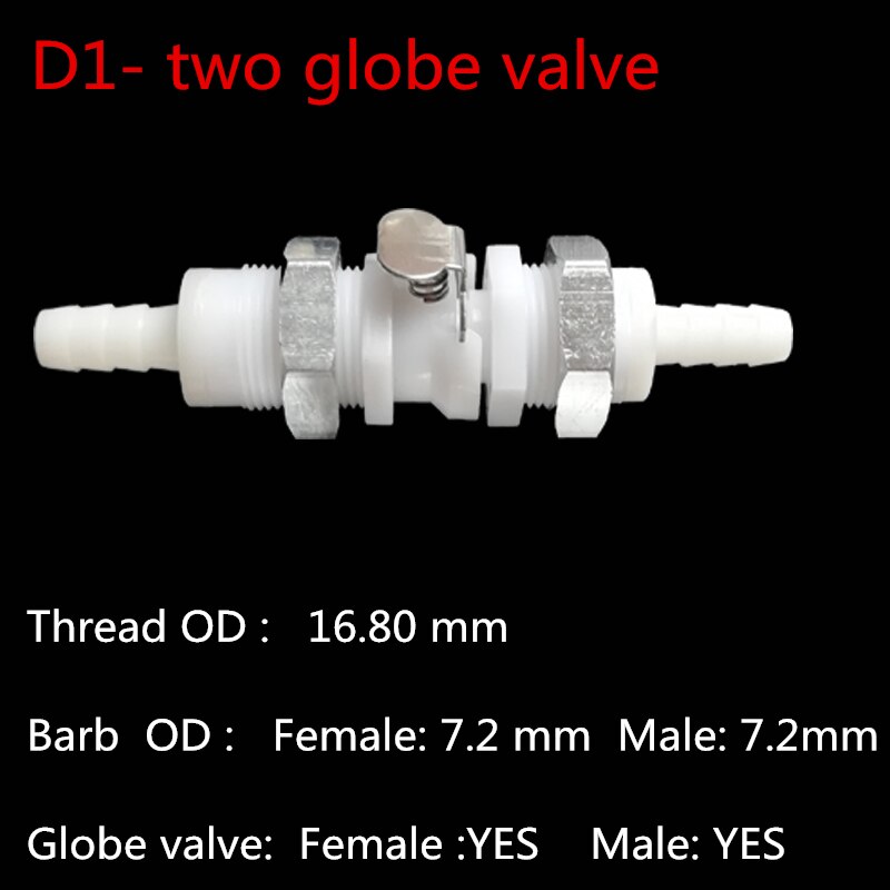 CPC Quick-Disconnect Hose Barb Quick Connector: 7