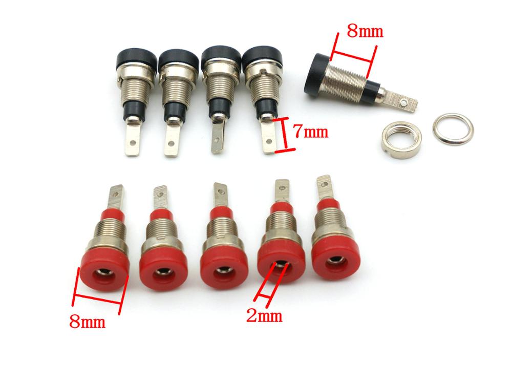10pcs 2mm Banana Socket terminal for 2mm Banana Plug connector copper